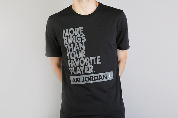 Мужская футболка Jordan Dry More Rings (864939-010) - фото 2 картинки