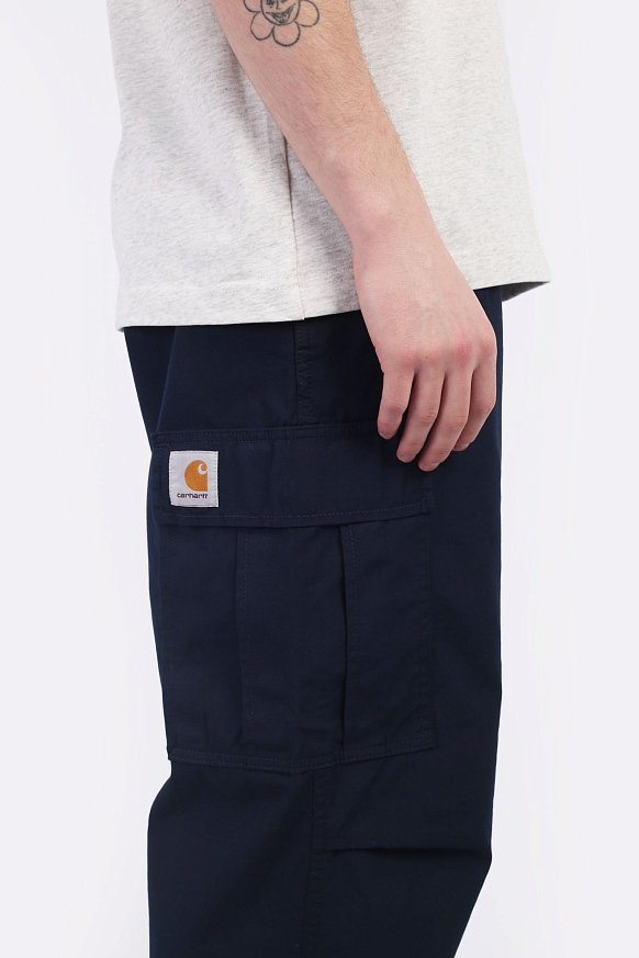 Мужские брюки Carhartt WIP Cole Cargo Pant (I030477-mizar rinsed) - фото 5 картинки