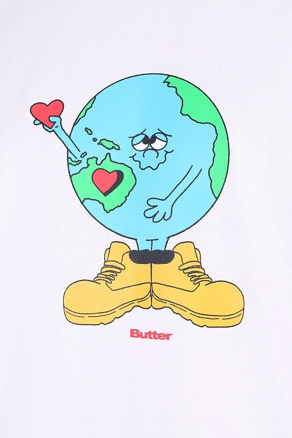 Мужская футболка Butter Goods Timbo Tee (Timbo Tee White) - фото 2 картинки