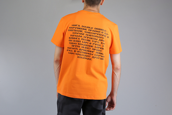 Мужская футболка Hard Двойное ведение (Двойное-оранж) - фото 3 картинки