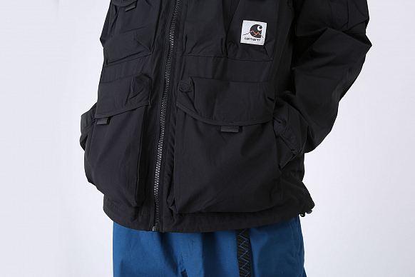 Мужская куртка Carhartt WIP Hayes Jacket (I027505-black) - фото 4 картинки