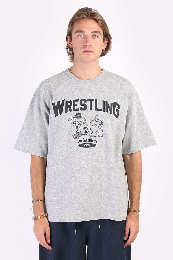 Мужская футболка FrizmWORKS Wrestling Boy Tee (SSTS052-GRAY)