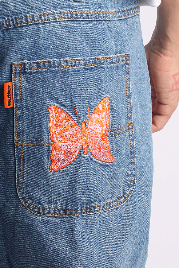 Мужские джинсы Butter Goods Butterfly Denim Jeans (Butterfly Denim-indigo) - фото 6 картинки
