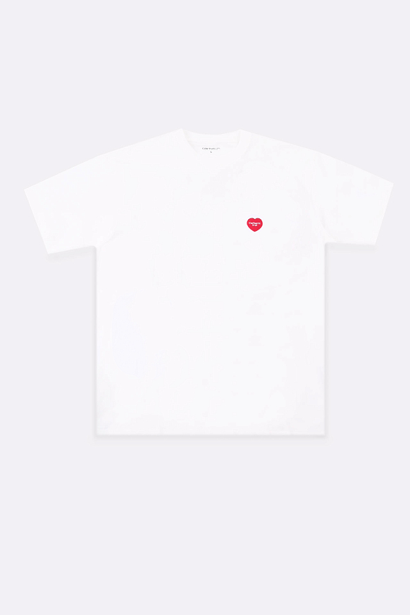 Мужская футболка Carhartt WIP S/S Double Heart T-Shirt (I032155-white)