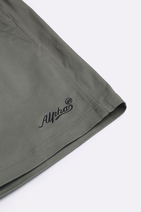 Мужские шорты Alpha Industries CTN Short (MBC55000C1-olive) - фото 2 картинки