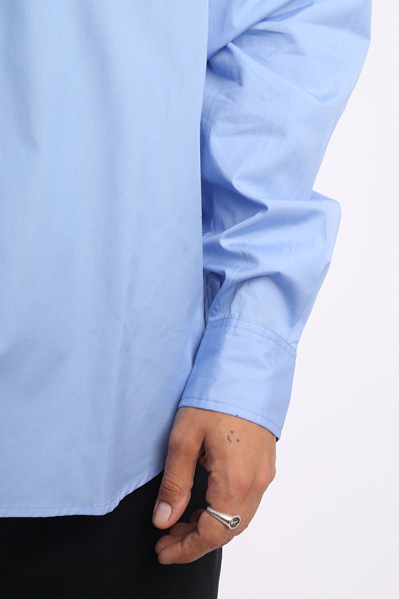 Мужская рубашка Hombre Nino Band Color Shirt (0231-SH0005-blue) - фото 5 картинки