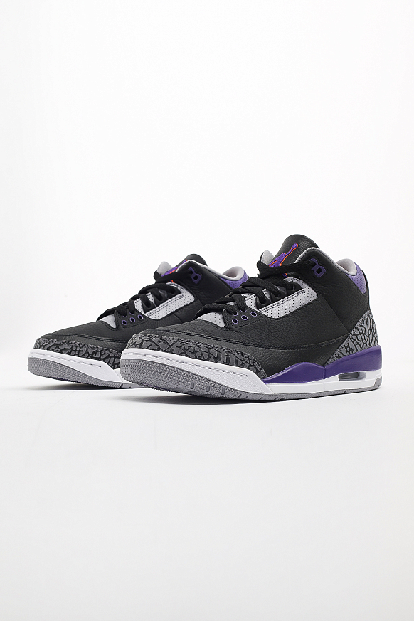 Мужские кроссовки Jordan 3 Retro Court Purple (CT8532-050) - фото 3 картинки