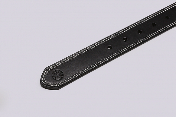 Ремень Stussy Contrast Stitch Leather Belt (135154-black) - фото 2 картинки