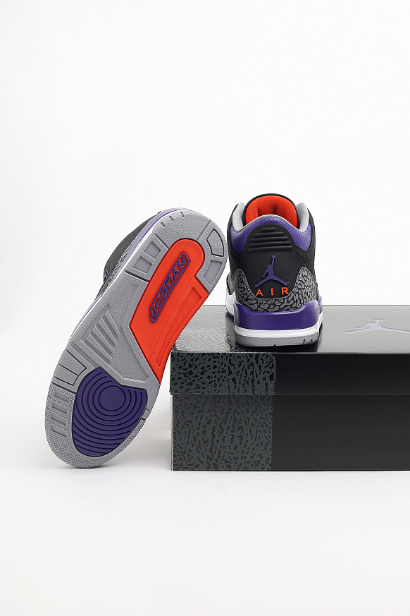 Мужские кроссовки Jordan 3 Retro Court Purple (CT8532-050) - фото 5 картинки