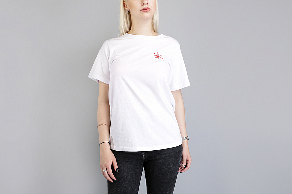 Женская футболка Stussy Basic Stussy Boyfriend Tee (2902903-white) - фото 2 картинки