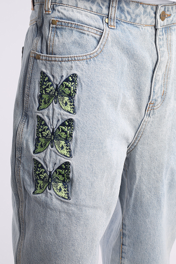 Мужские джинсы Butter Goods Butterfly Denim Jeans (Butterfly Denim-lght blue) - фото 6 картинки