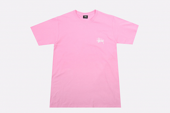 Мужская футболка Stussy Basic Tee (1904500-pink) - фото 6 картинки