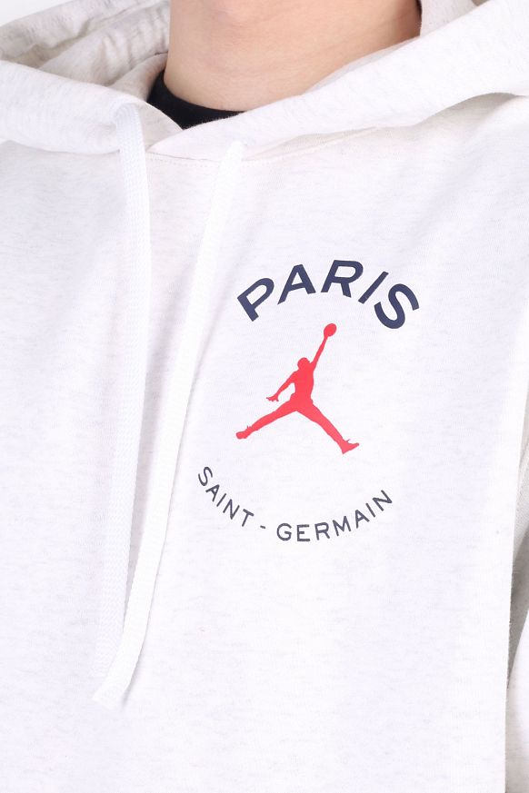 Мужская толстовка Jordan x Paris Saint-Germain Fleece Pullover (DJ0395-051) - фото 2 картинки