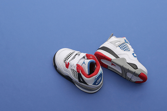 Детские кроссовки Jordan 4 Retro TD (BQ7670-146) - фото 6 картинки