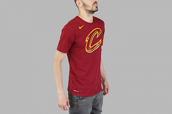 Мужская футболка Nike NBA Cleveland Cavaliers Dry Logo (870498-677) - фото 3 картинки