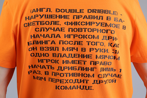 Мужская футболка Hard Двойное ведение (Двойное-оранж) - фото 4 картинки