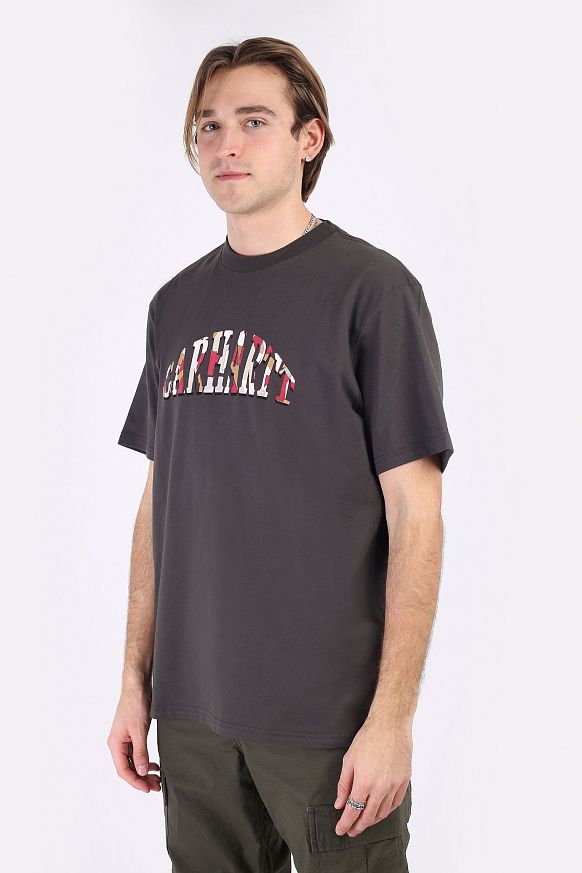 Мужская футболка Carhartt WIP S/S Dome Script T-Shirt (I029981-stormcloud)