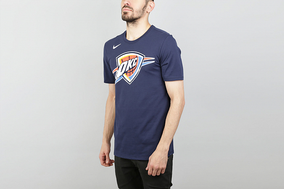 Мужская футболка Nike NBA Oklahoma City Thunder Dri-Fit Tee (870528-419) - фото 3 картинки