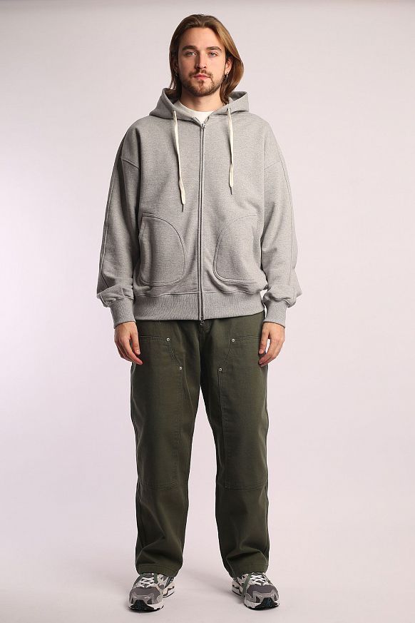 Мужская толстовка FrizmWORKS Originals Garments Hood Parka (FZWOGOT002-gray) - фото 6 картинки