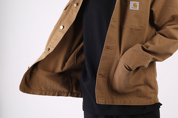 Мужская куртка Carhartt WIP Michigan Coat (I026480-hlt brown) - фото 4 картинки