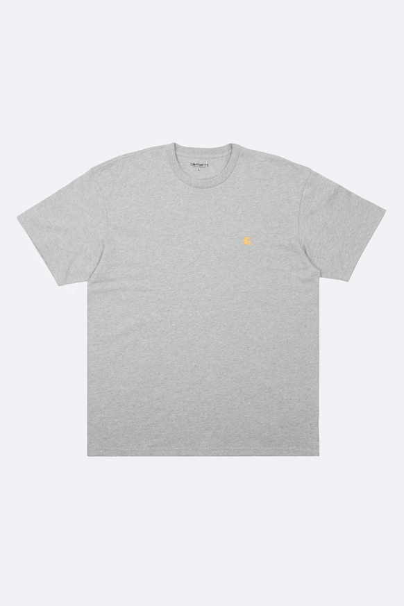 Мужская футболка Carhartt WIP S/S Chase T-Shirt (I026391-grey/gold)