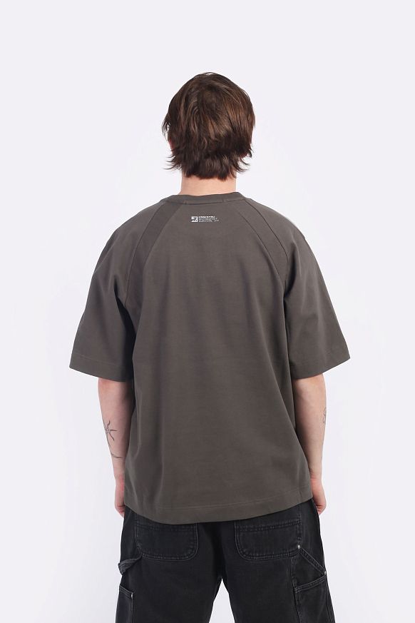 Мужская футболка KRAKATAU FALCON Oversize T-Shirt (Tm116-513-тём-елов) - фото 9 картинки