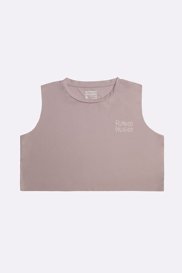 Женский топ Running Religion WMN Muscle Logo Tee (Wmns stone logo-nirvana)