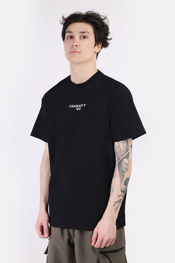 Мужская футболка Carhartt WIP S/S Panic T-Shirt (I029035-blck/wht)