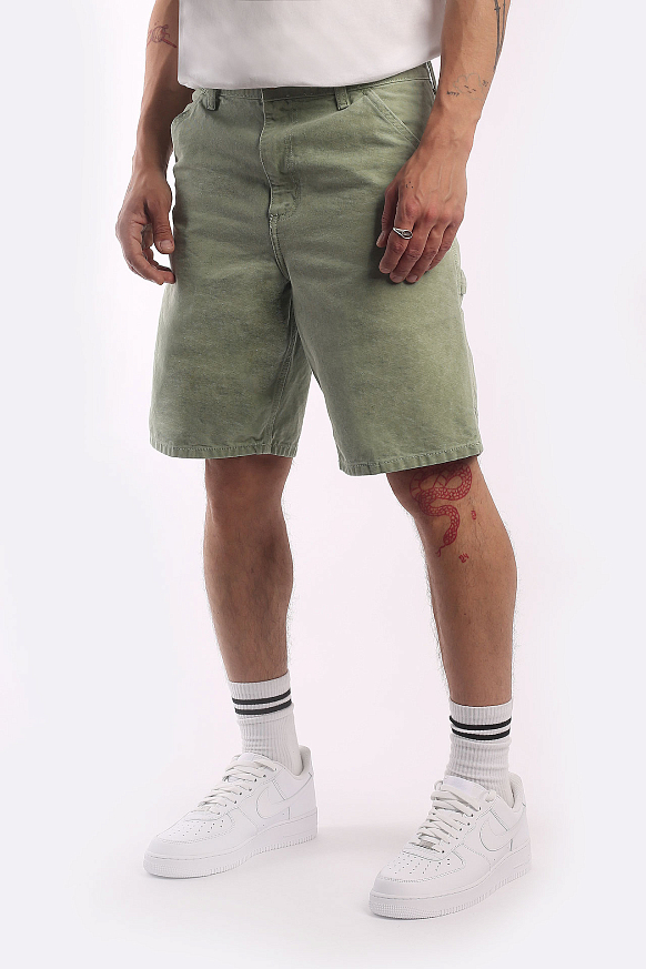 Мужские шорты Carhartt WIP Single Knee Short (I027942-spearmint faded) - фото 2 картинки