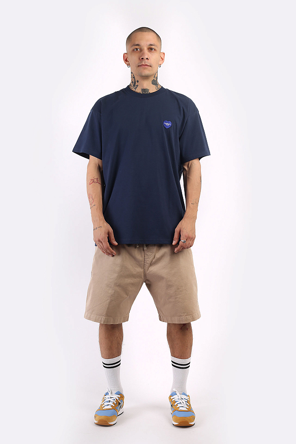 Мужская футболка Carhartt WIP S/S Double Heart T-Shirt (I032155-blue) - фото 6 картинки