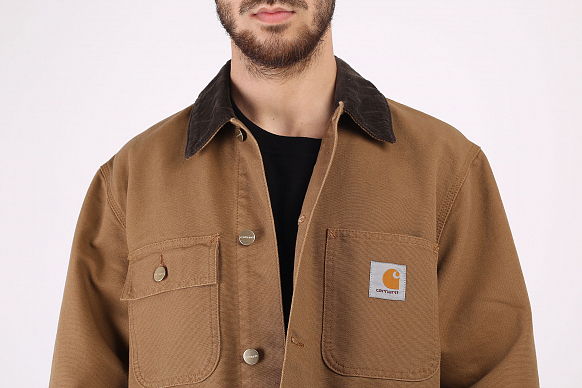 Мужская куртка Carhartt WIP Michigan Coat (I026480-hlt brown) - фото 6 картинки