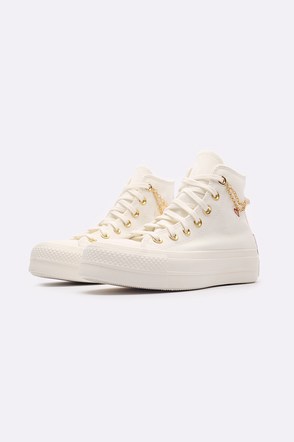 Женские кеды Converse CTAS Lift HI (A04453) - фото 4 картинки