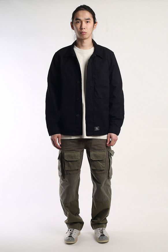 Мужская куртка Alpha Industries Contrast Shirt Jacket (MJC53003C1-black) - фото 6 картинки