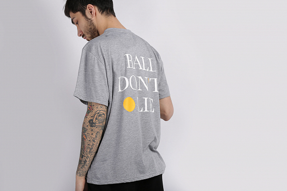 Мужская футболка Hard Ball Don't Lie (Ball Don't Lie-серая) - фото 5 картинки
