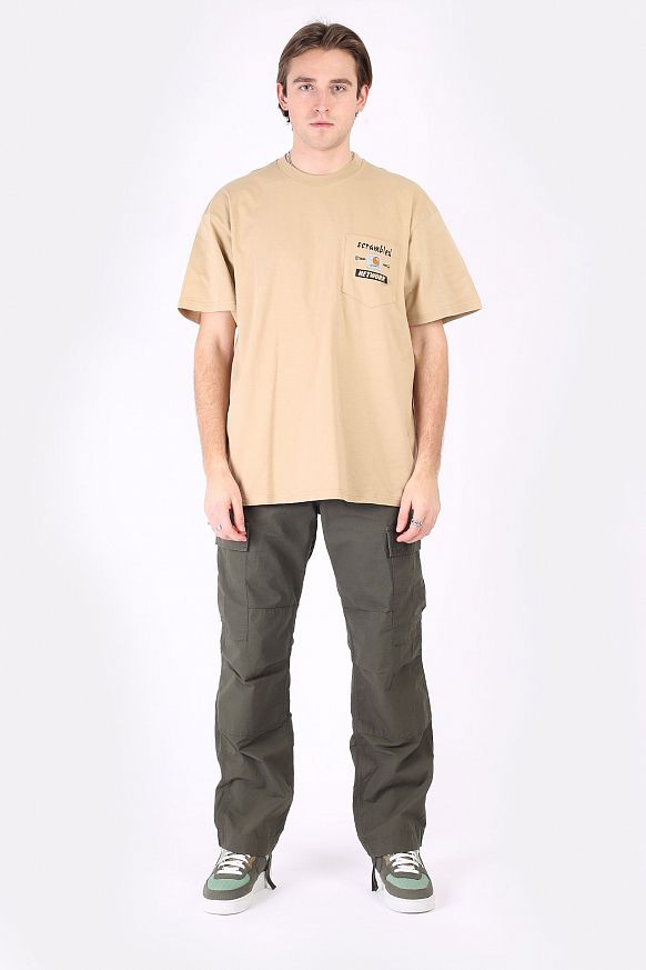 Мужская футболка Carhartt WIP S/S Scramble Pocket T-Shirt (I029983-brown/black) - фото 5 картинки