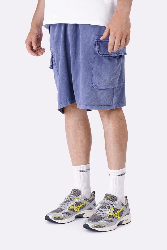 Мужские шорты Alpha Industries Terry Dyed Short (MBT55000C1-replica blue) - фото 5 картинки