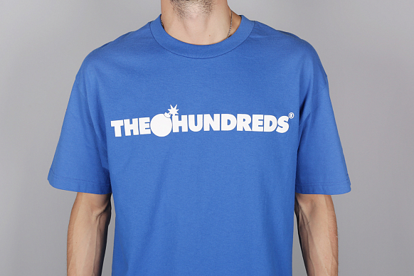 Мужская футболка The Hundreds Forever Bar T-Shirt (T11F101111-royal blue) - фото 2 картинки