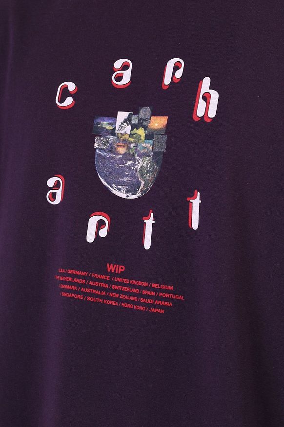 Мужская футболка Carhartt WIP S/S Unite T-Shirt (I029616-dark iris) - фото 2 картинки