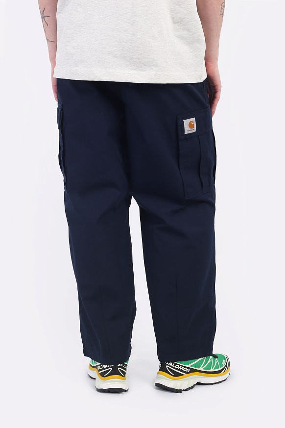 Мужские брюки Carhartt WIP Cole Cargo Pant (I030477-mizar rinsed) - фото 4 картинки