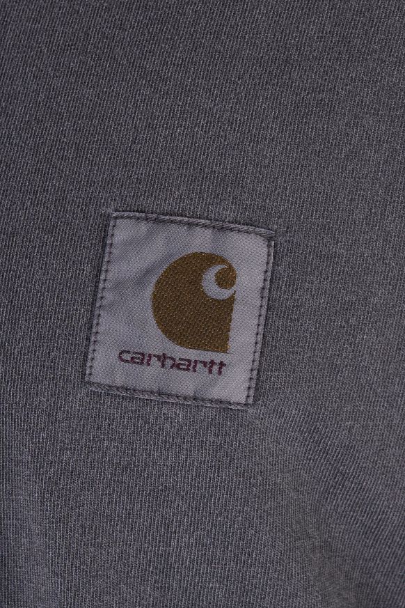Мужской лонгслив Carhartt WIP L/S Nelson T-Shirt (I029948-graphite garm dyd) - фото 5 картинки