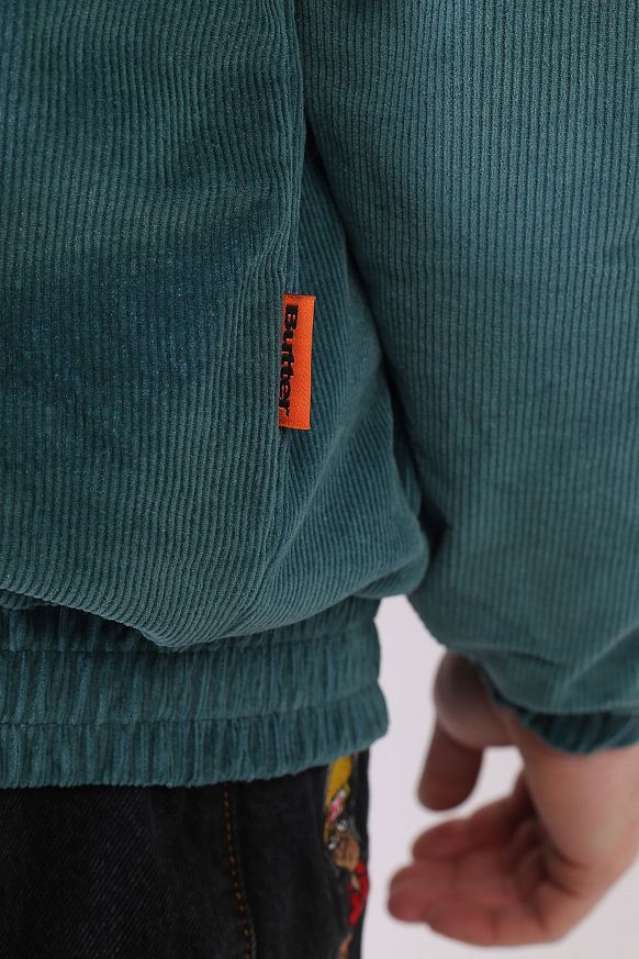 Мужская куртка Butter Goods Lodge Cord Reversible Jacket (Lodge-teal/sand) - фото 8 картинки