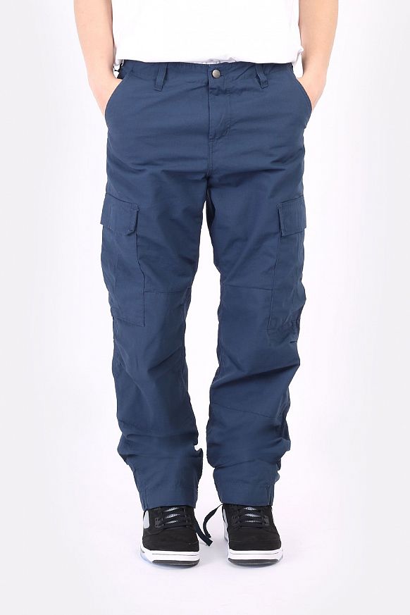 Мужские брюки Carhartt WIP Regular Cargo Pant (I015875-admiral) - фото 3 картинки