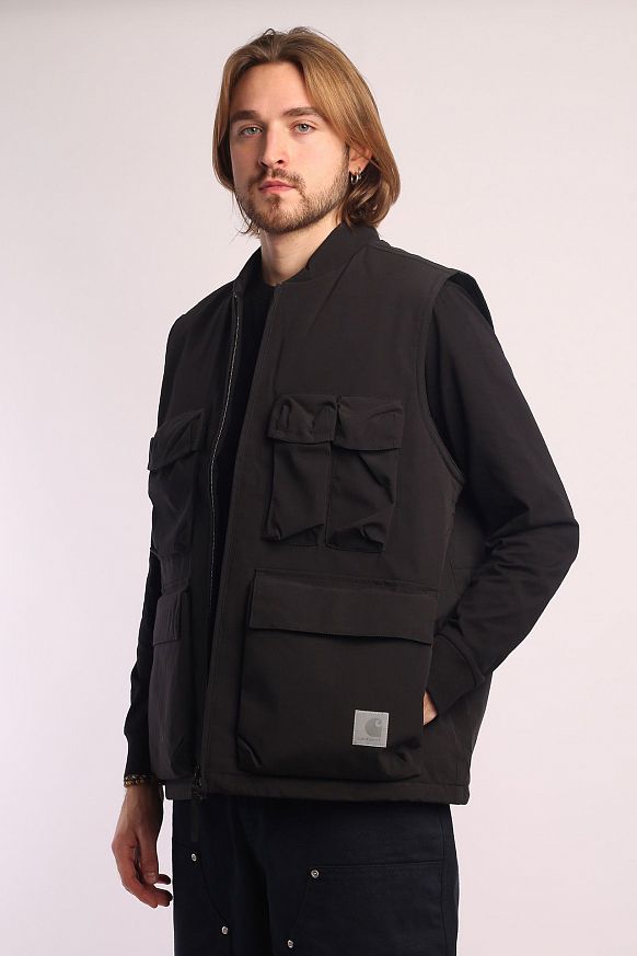 Мужской жилет Carhartt WIP Kilda Vest (I029453-black) - фото 3 картинки