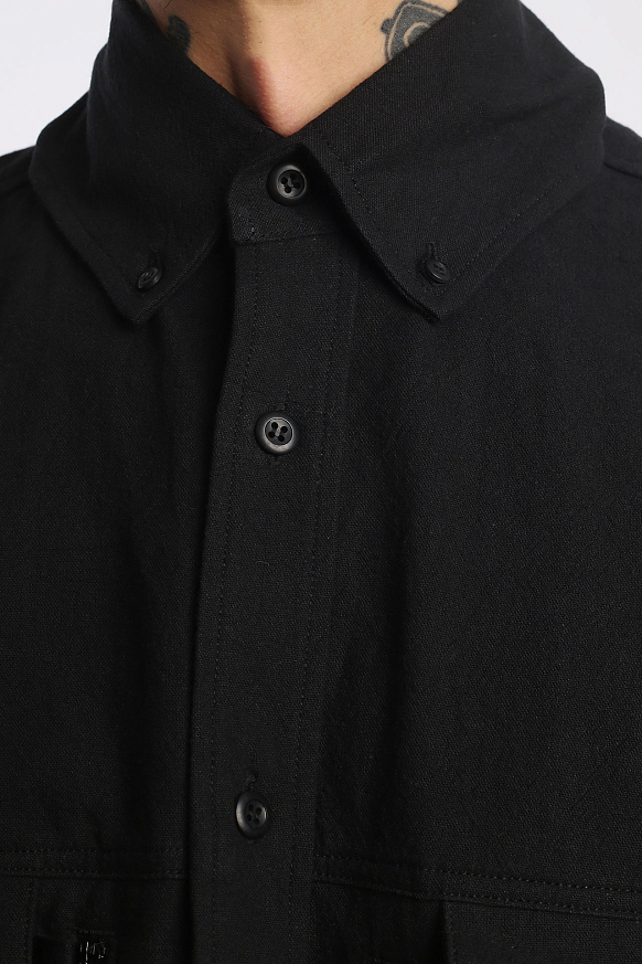 Мужская рубашка Hombre Nino Multi Pocket Shirt (0231-SH0001-black) - фото 3 картинки