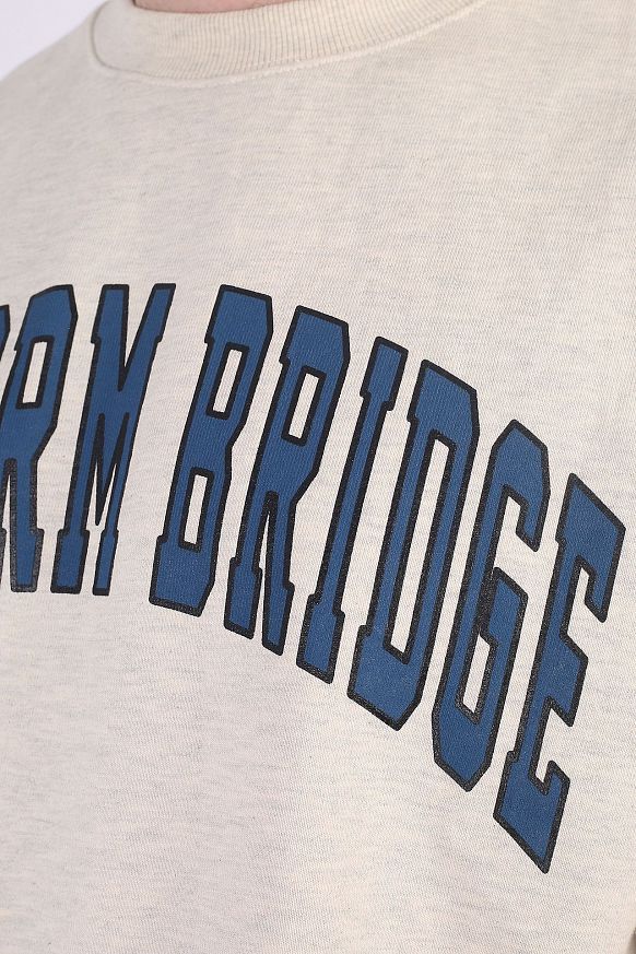 Мужская толстовка Uniform Bridge VTG Arch Logo Sweatshirts (Vtg arch logo-oatmeal) - фото 3 картинки