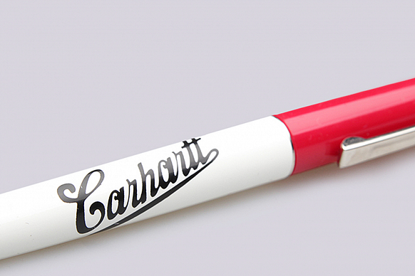 Шариковая ручка Carhartt WIP Logo (l010564-red) - фото 2 картинки