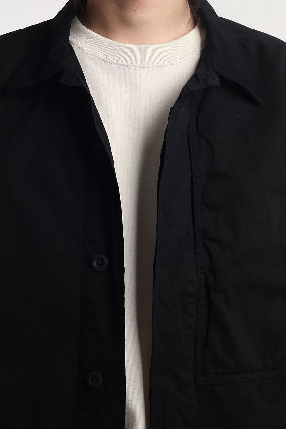 Мужская куртка Alpha Industries Contrast Shirt Jacket (MJC53003C1-black) - фото 3 картинки