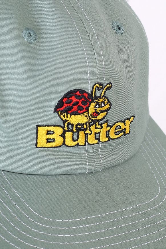 Кепка Butter Goods Bug 6 panel (Bug 6 panel CAP Sage) - фото 2 картинки