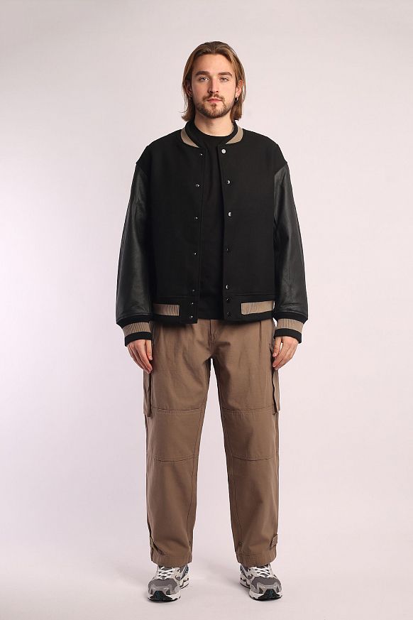 Мужская куртка FrizmWORKS Varcity Jacket (FWOT017-black) - фото 7 картинки