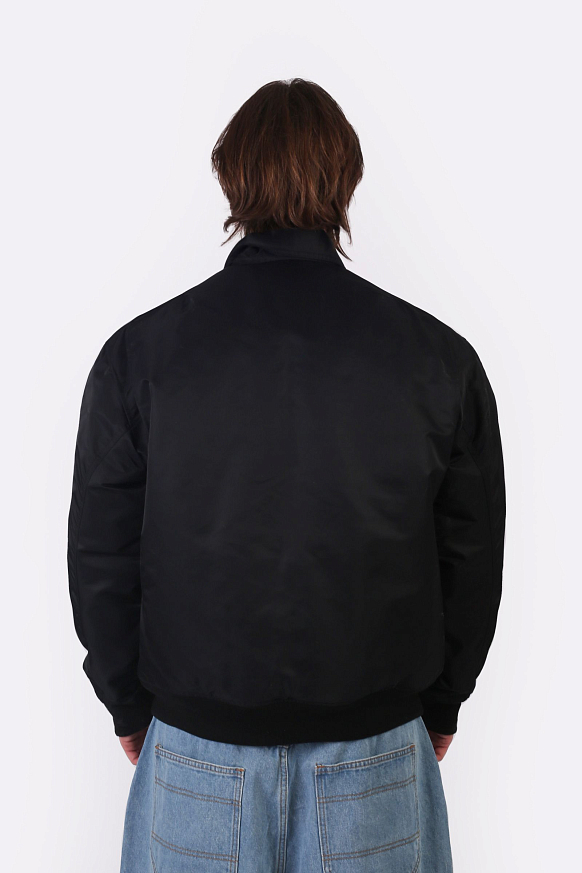 Мужская куртка Carhartt WIP Olten Bomber (I032300-black/turmeric) - фото 4 картинки